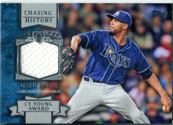 David Price 2013 Topps Chasing History Game Used Memorabilia Card