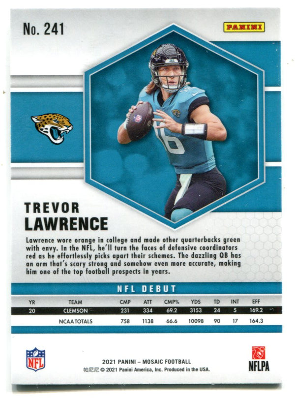 Trevor Lawrence 2021 Panini Mosaic #241 RC