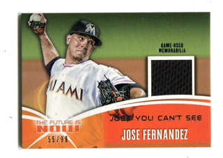 Jose Fernandez 2014 Topps The Future is now #FNRJF2 Jersey Card/99