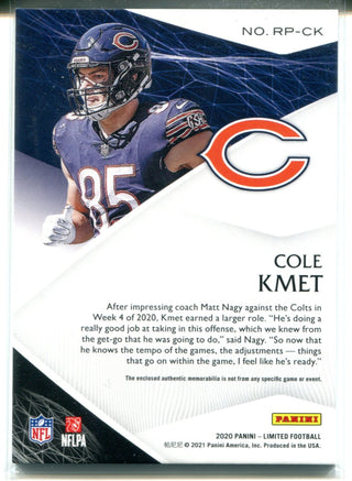 Cole Kmet 2020 Panini Limited Rookie Jersey Card