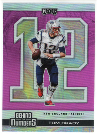 Tom Brady 2020 Panini Playoff Behind the Numbers Prizm Card #BTN-4