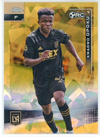Kwadwo Opoku 2021 Topps Chrome MLS Sapphire Gold Rookie Card #160