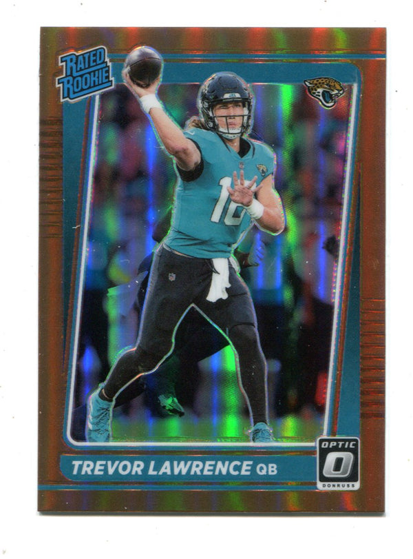 Trevor Lawrence 2021 Donruss Optic Bronze Rated Rookie Prizm #201