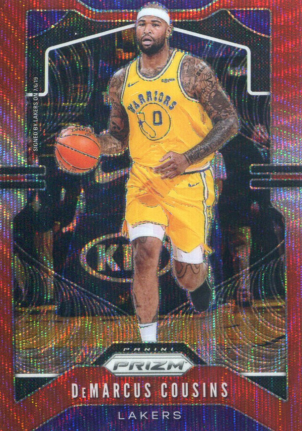 DeMarcus Cousins 2019-20 Panini Prizm Red Wave Card
