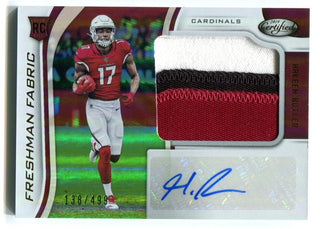Hakeem Butler 2019 Panini Freshman Fabric Jersey Auto Card  (138/499 )#222