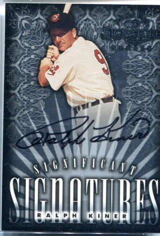 Ralph Kiner 1998 Donruss Significant Signatures Autographed Card #1110/2000