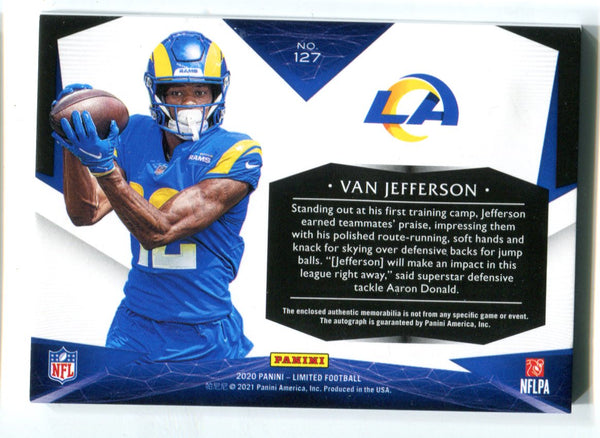 Van Jefferson 2020 Panini Limited #127 RPA Card /75