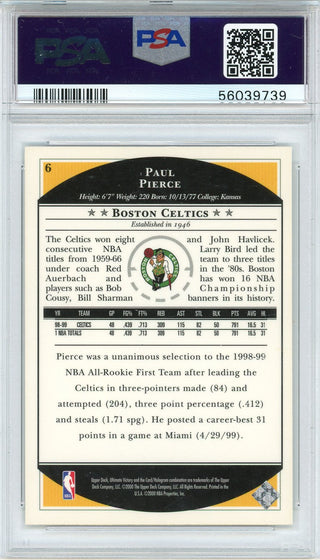 Paul Pierce 1999 Ultimate Victory Card #6 (PSA)