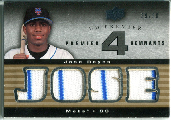 Jose Reyes Upper Deck Jersey Card #39/50