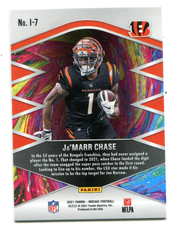 Ja'Marr Chase 2021 Panini Mosaic Introductions RC #I7
