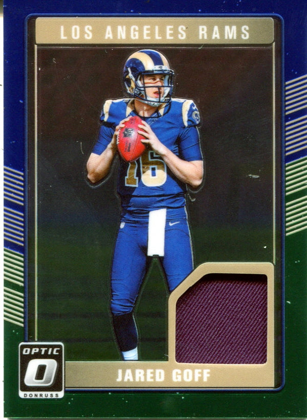 Jared Goff 2016 Donruss Optic Jersey Patch Relic Rookie Card