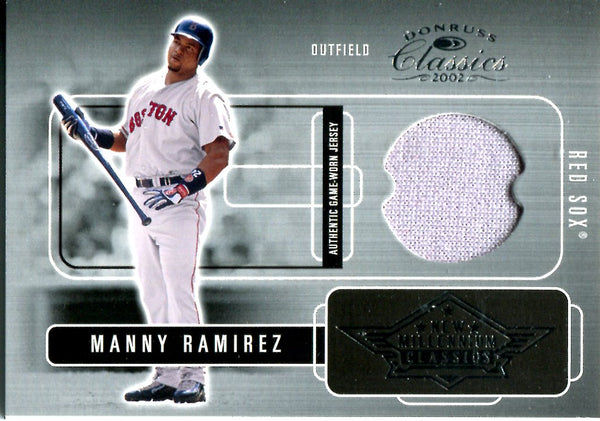 Manny Ramirez 2002 Donruss Game Worn Jersey Card 355/400