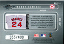 Manny Ramirez 2002 Donruss Game Worn Jersey Card 355/400