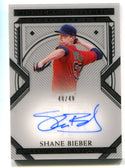 Shane Beiber 2021 Panini National Treasures #MSSB Autographed Card /49