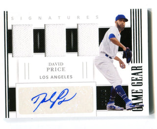 David Price 2021 Panini National Treasures #GGSDP Auto Card /25