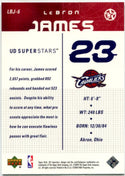 LeBron James 2003-04 Upper Deck Superstars Rookie Card