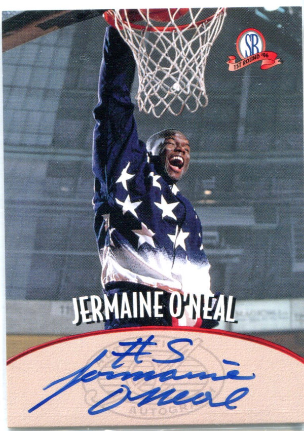 Jermaine O'Neal 1997 Score Board Autographed Card