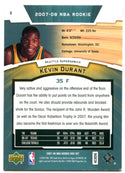 Kevin Durant 2007-08 Upper Deck Rookie Card #II