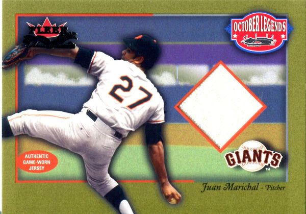 Juan Marichal 2002 Fleer Game Worn Jersey Card