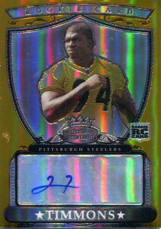 Lawrence Timmons Autographed Topps Rookie Card #1356/1800
