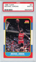 Michael Jordan 1986 Fleer Rookie Card #57 (PSA Mint 9)