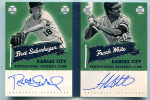 Bret Saberhagen/Frank White 2013 Panini Superstar Scripts Dual Sign Card #KC /49