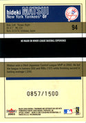 Hideki Matsui 2003 Fleer Card 857/1500