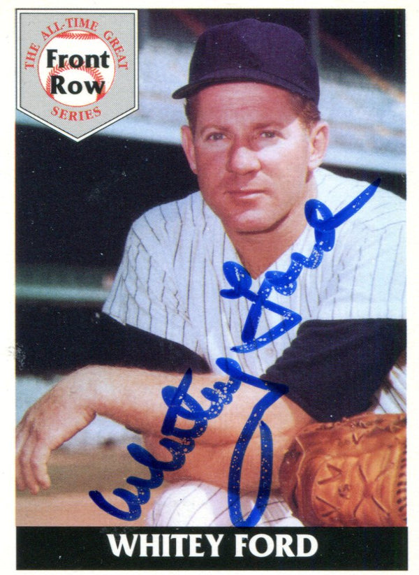 Whitey Ford Autographed Front Row Card