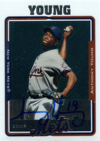 Anthony Young Autographed 2005 Topps Card
