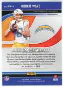 Justin Herbert 2020 Panini Playoff Rookie Wave Prizm Card #RW-4
