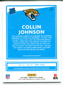 Collin Johnson 2020 Panini Donruss Optic Rated Rookie Card #197