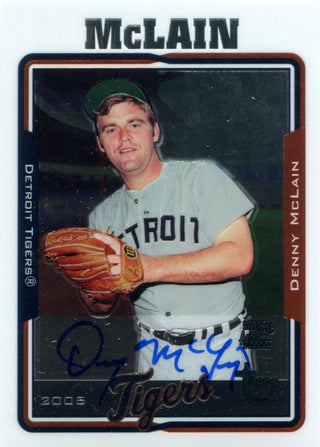 Denny McLain Autographed 2005 Topps Card