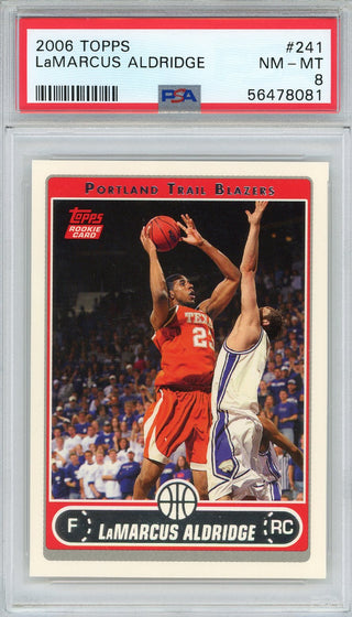 LaMarcus Aldridge 2006 Topps Rookie Card #241 (PSA)