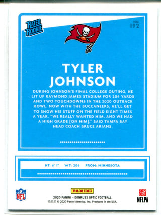 Tyler Johnson 2020 Panini Donruss Optic Rated Rookie Card #192