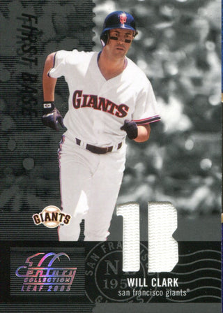 Will Clark 2004 Leaf Century Collection Jersey Card