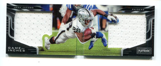 Josh Jacobs 2019 Panini Playbook Game Of Inches Booklet /25