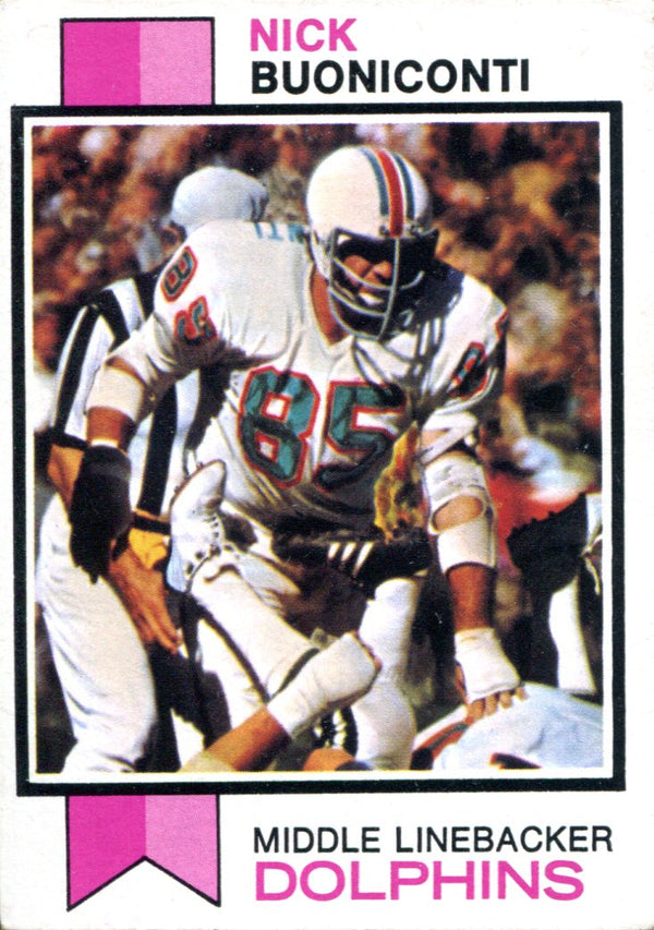 Nick Buoniconti 1973 Topps Card #214