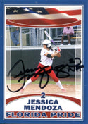 Jessica Mendoza Autographed TPS Card