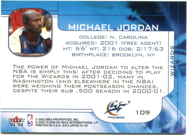 Michael Jordan Fleer Exclusive 2002