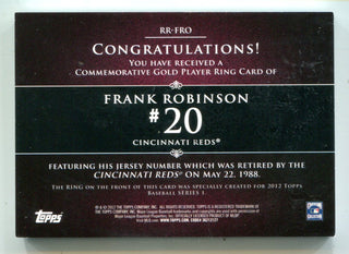 Frank Robinson 2012 Topps Retired Rings #RRFRO /736