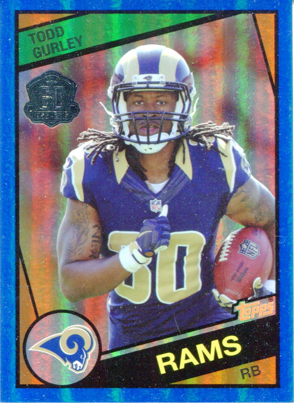 Todd Gurley 2015 Topps 60th Anniversary Blue Foil Rookie Card