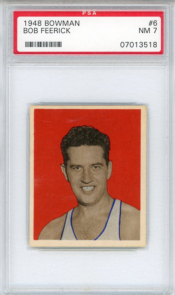 Bob Feerick 1948 Bowman Card #6 (PSA NM 7)