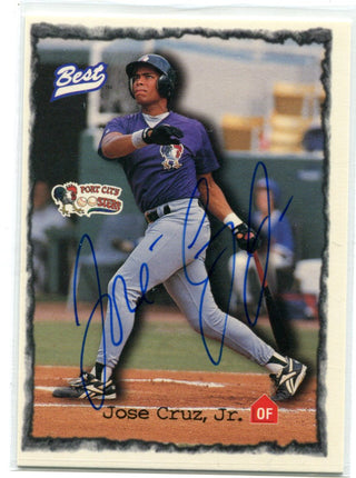Jose Cruz Jr. 1997 Best #7 Autographed Card
