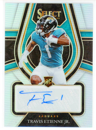 Travis Etienne Jr. Autographed 2021 Panini Select Prizm Rookie Card #RS-TET