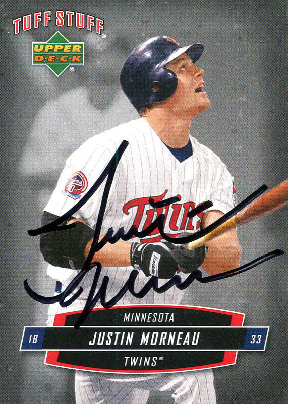 Justin Morneau Autographed 2007 Upper Deck Card