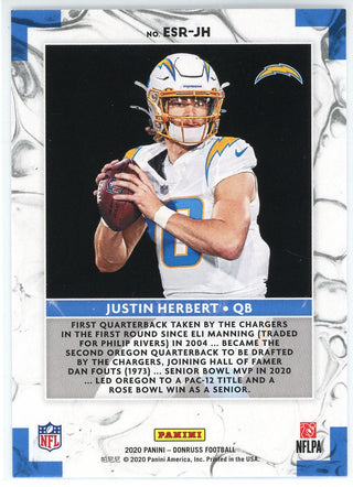 Justin Herbert 2020 Panini Donruss Elite Series Rookie Card #ESR-JH