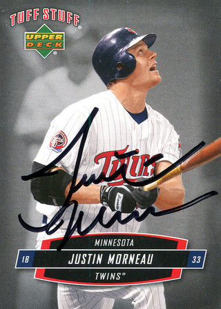 Justin Morneau Autographed 2007 Upper Deck Card
