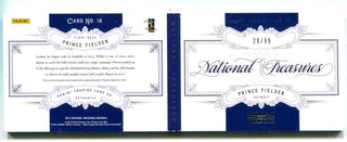 Prince Fielder 2012 Panini National Treasures #19 Booklet Patch Card /99
