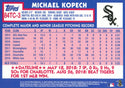 Michael Kopech 2019 Topps Chrome Rookie Card