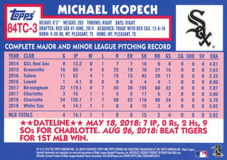 Michael Kopech 2019 Topps Chrome Rookie Card